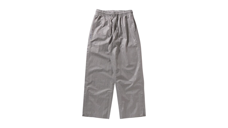 BAPE Lux Sport Pattern Relaxed Fit Track Pants Gray