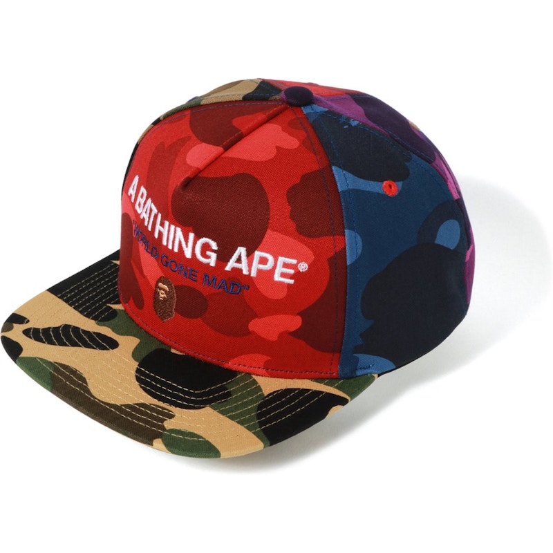 BAPE MIx Camo Crazy Snap Back Cap Multi - SS19 - US