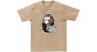 BAPE Mad Ape Head T-Shirt Beige