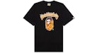 BAPE Mad Flame Ape Head Relaxed Fit T-Shirt Schwarz