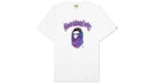 BAPE Mad Flame Ape Head Relaxed Fit T-Shirt Weiß