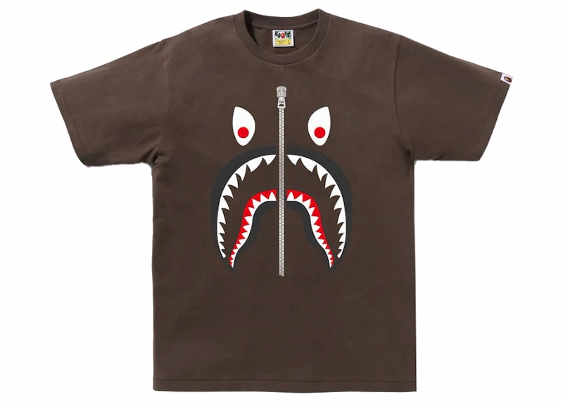 BAPE Mad Shark Tee Brown Men's - FW23 - US