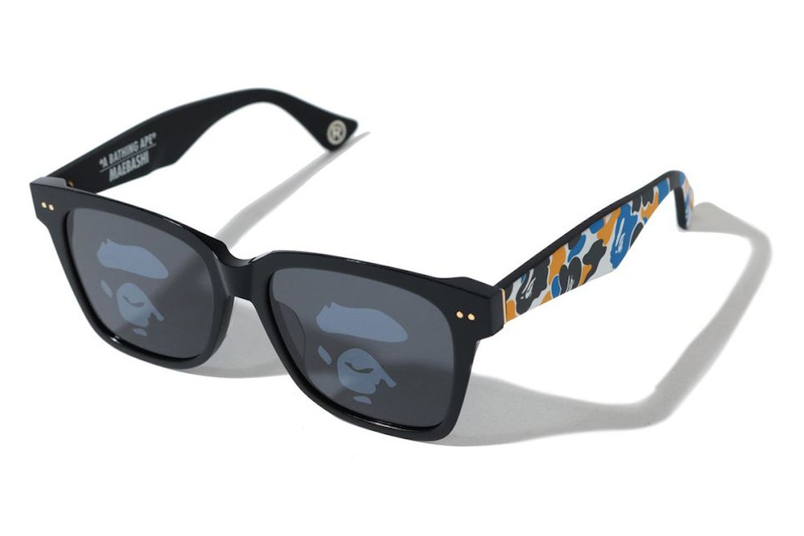 Pre-owned Bape Maebashi Sunglasses Black/blue
