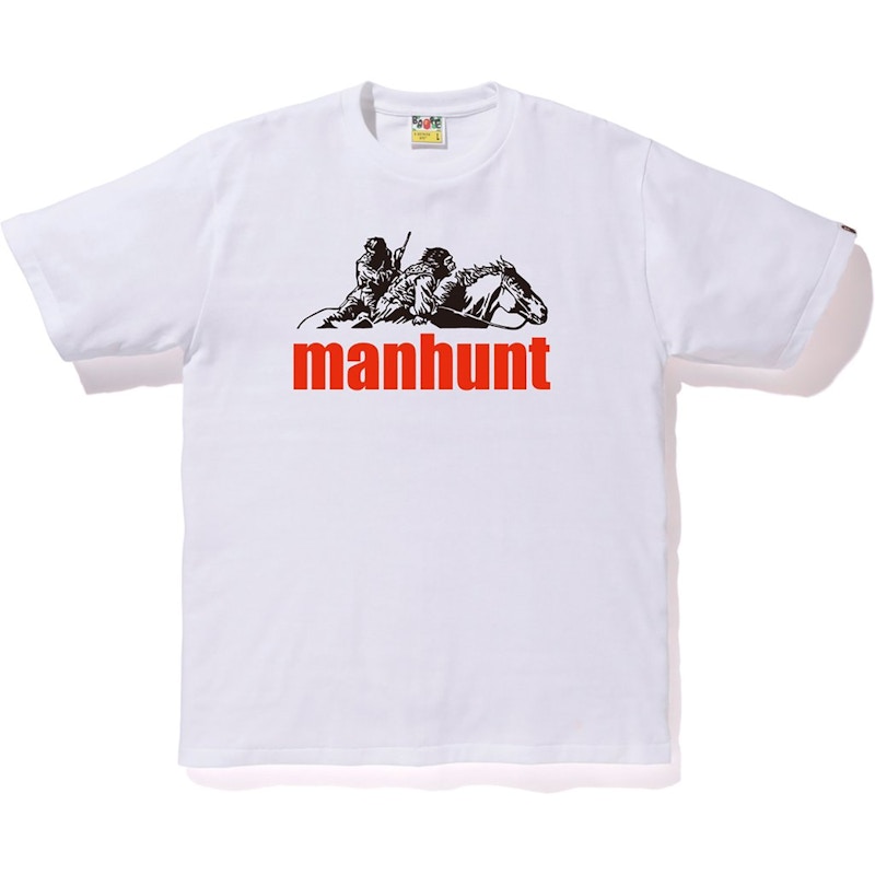 BAPE Manhunt Tee White