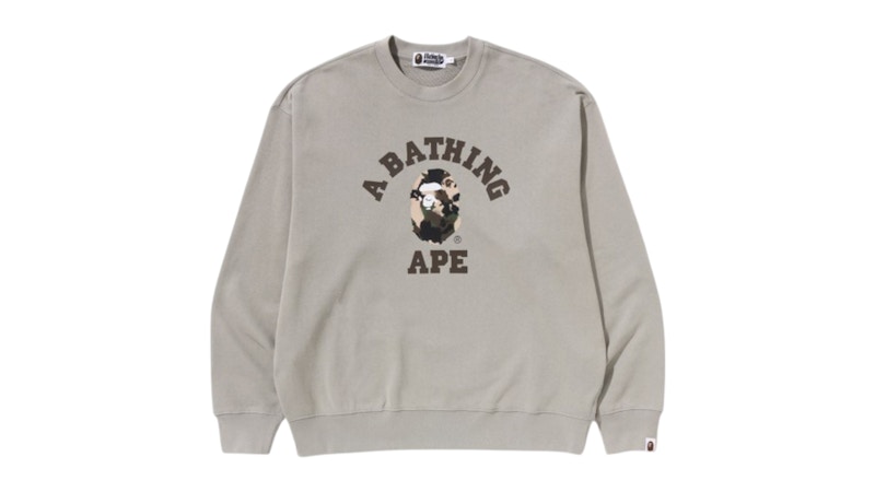 スウェット・トレーナー A BATHING APE MAP CAMO COLLEGE RELAX FIT CREWNECK SWEATSHIRT MAP CAMO COLLEGE RELAX FIT CREWNECK SWEATSHIRT | bape.com