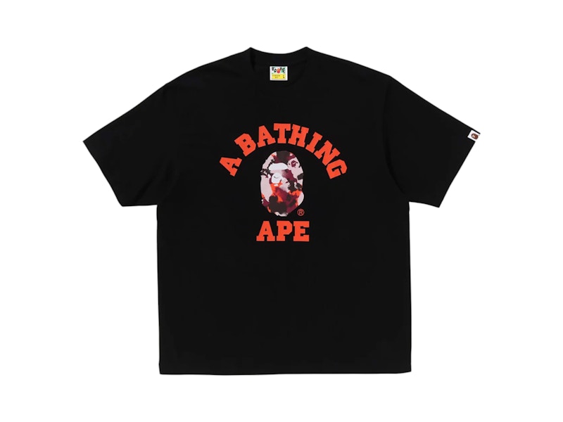 BAPE Map Camo College Relaxed Fit Tee Black Men's - SS25 - US