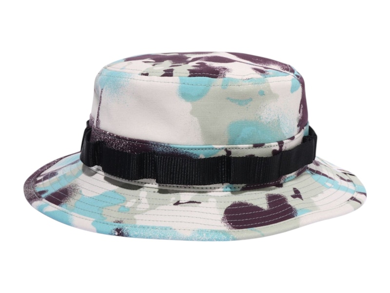 Pre-owned Bape Men's  Map Camo Military Hat In Multi