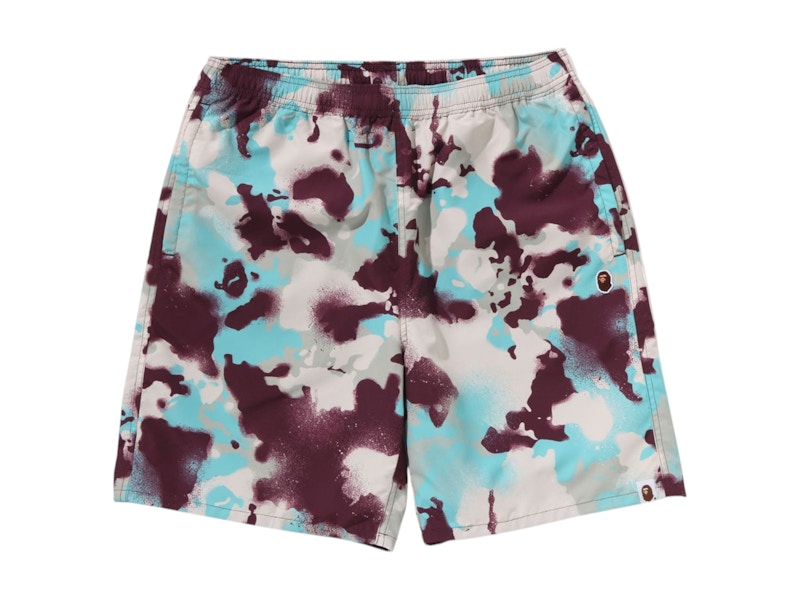 BAPE Map Camo Regular Fit Beach Shorts Multicolor Men's BAPE Map Camo Regular Fit Beach Shorts Multicolor Men's