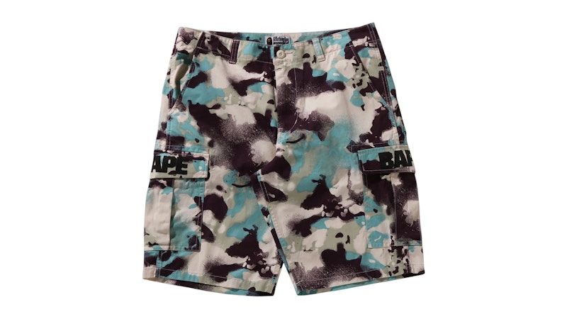 Pantaloncini cargo BAPE Map Camo Regular Fit Multi