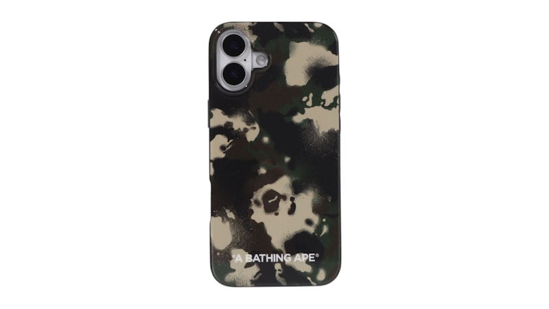 Custodia BAPE Map Camo per iPhone 16 Plus verde