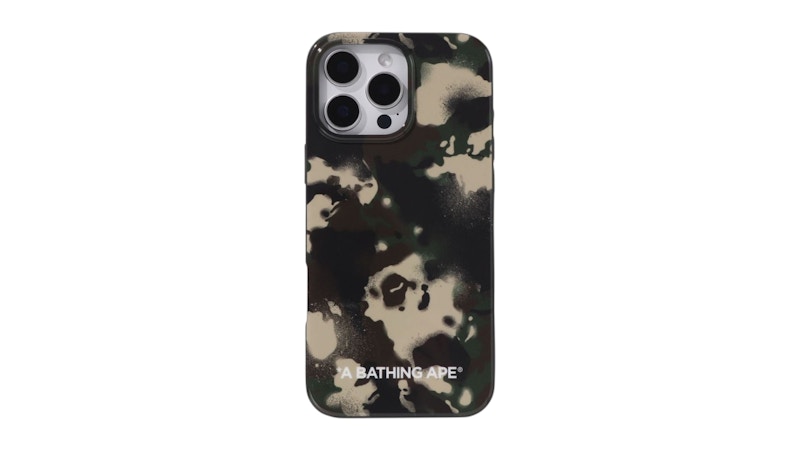BAPE Map Camo iPhone 16 Pro Max Case Green