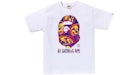 BAPE Marmoleado De Un Simio De Baño Camiseta Blanco