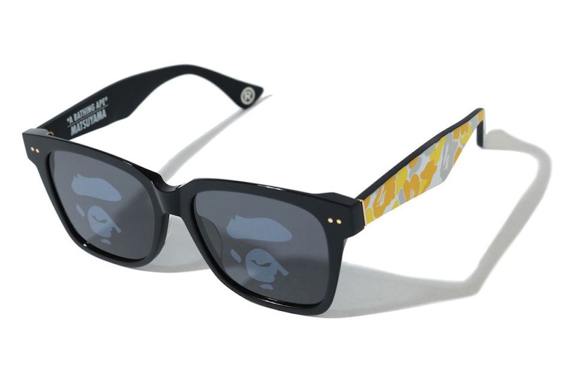 Pre-owned Bape Matsuyama Sunglasses Black/yellow