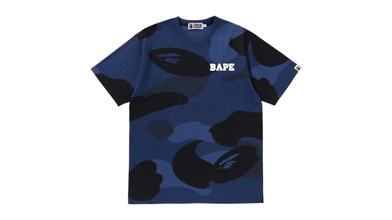 BAPE Mega Color Camo Relaxed Fit Tee Blue