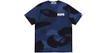 Camiseta BAPE Mega Color Camo de corte holgado azul