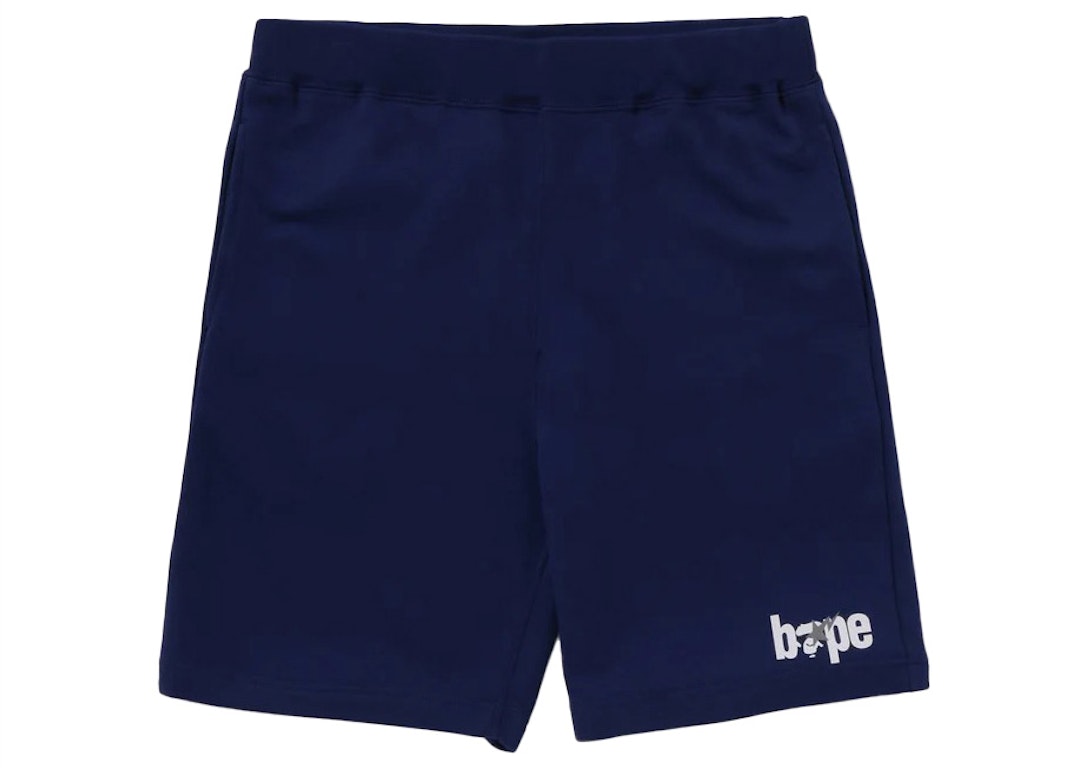 Pre-owned Bape Men's Summer Premium Shorts Navy