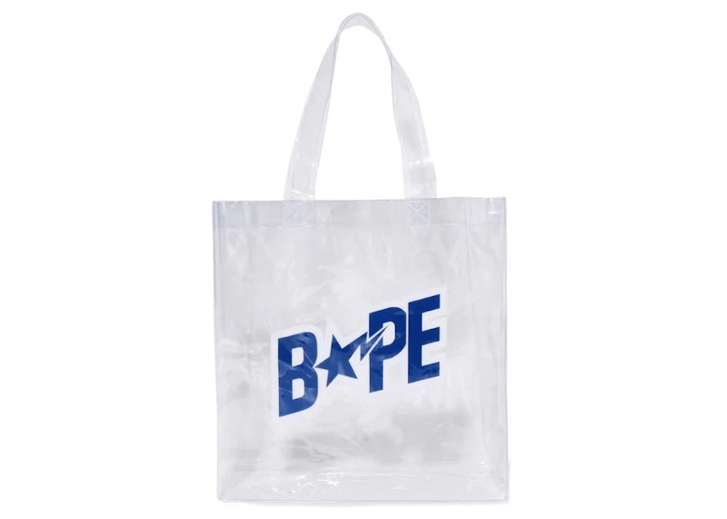 BAPE Men's Summer Premium Tote Bag Clear