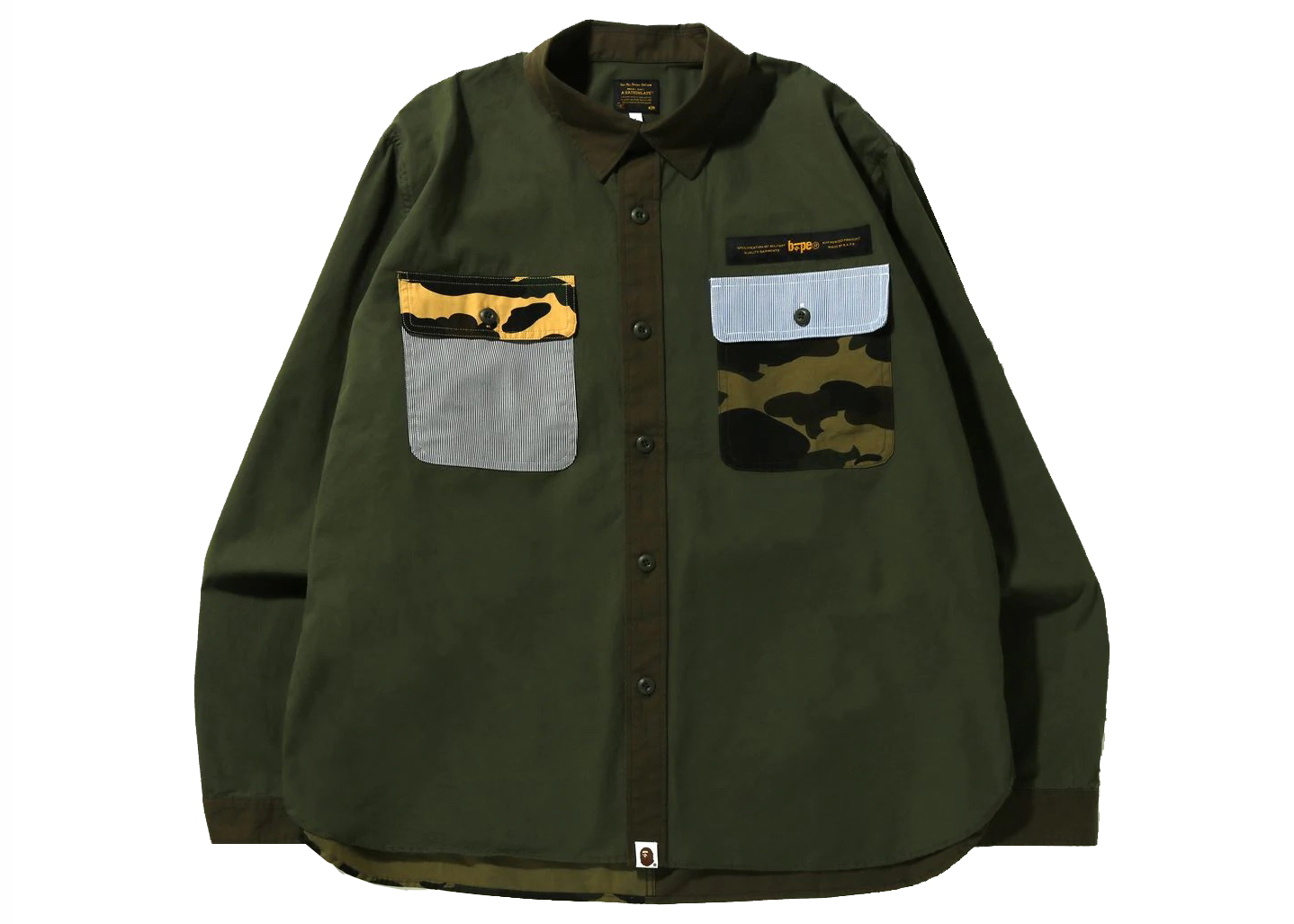 BAPE Military Crazy Pattern Relaxed Fit Shirt Multi 男装- SS22 - CN
