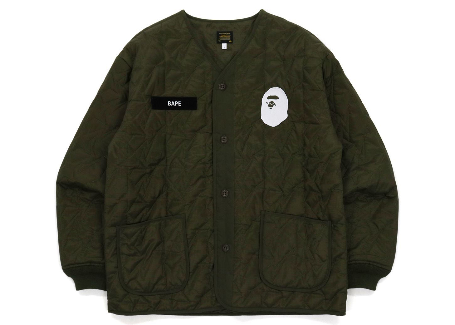 BAPE Military Patch Liner Jacket Olivedrab - FW21 - US