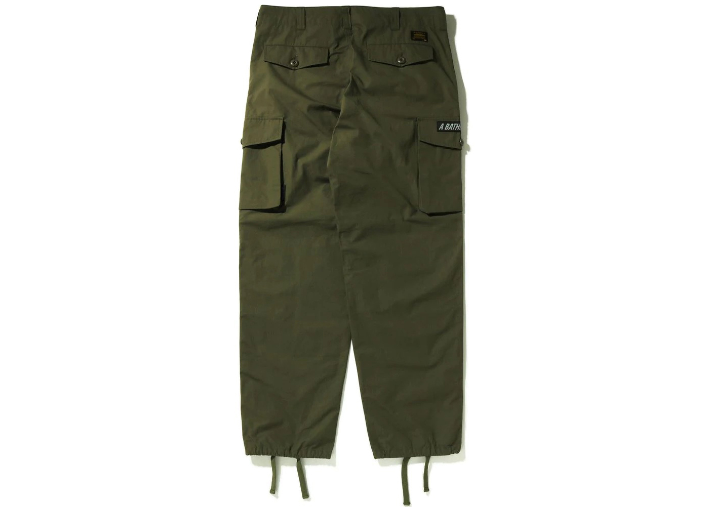 BAPE Military Wide Cargo Pants Olivedrab Men's - SS22 - US