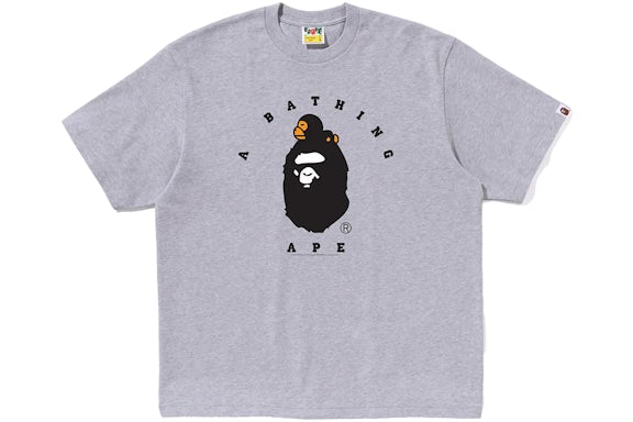 BAPE Milo College Relaxed Fit T-Shirt Grau