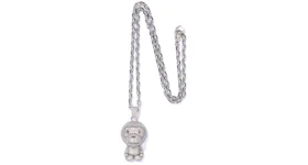 BAPE Milo Crystal Stone Necklace (FW22) Silver
