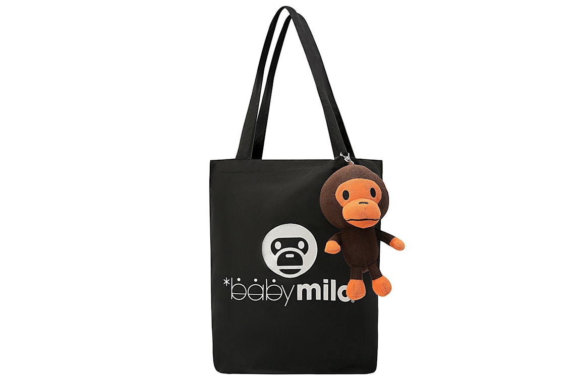 Pre-owned Bape Milo Packable Tote Bag Black