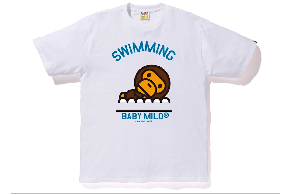 BAPE Milo Swimming Sports Tee White