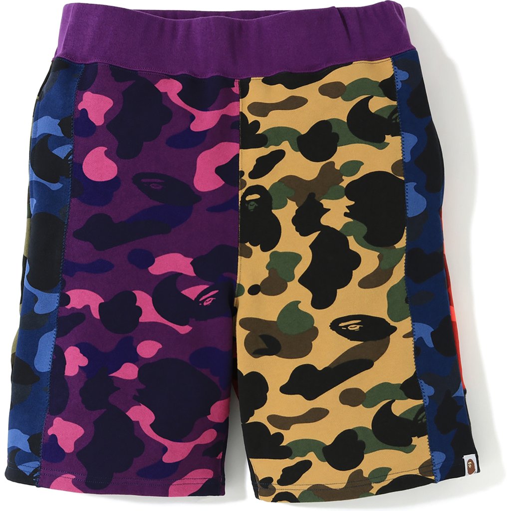 BAPE Mix Camo Crazy Sweat Shorts Multi Men's - SS19 - US