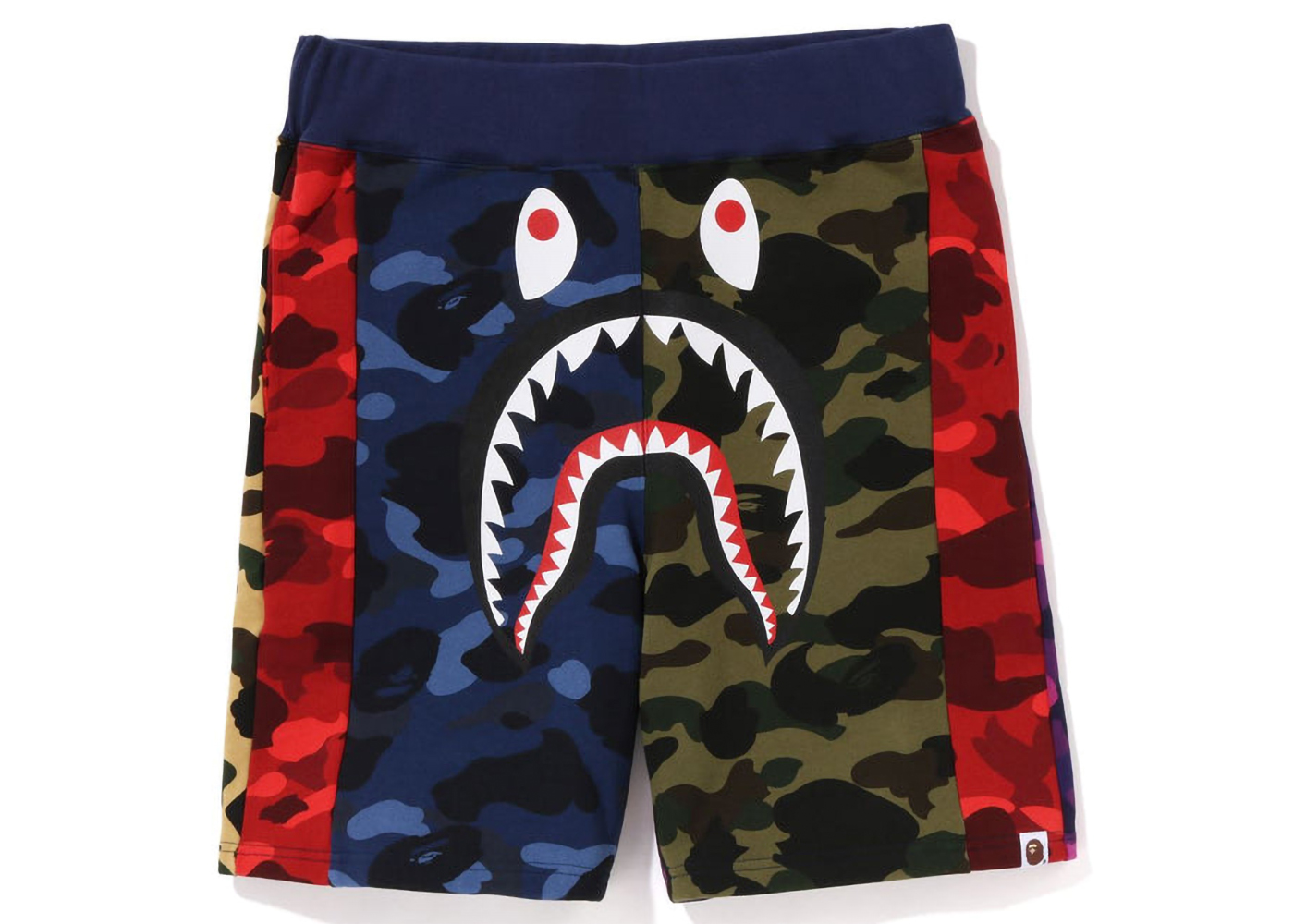 42cmx46cmcrazy camo mix shark shorts pants