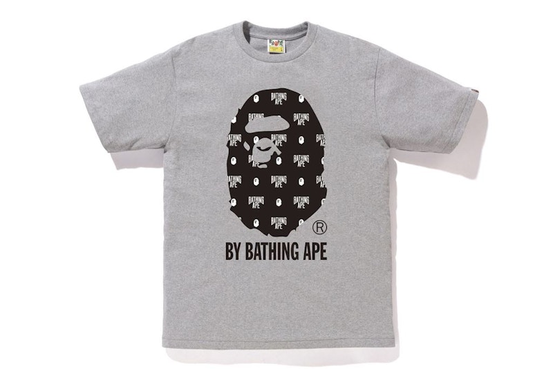 BAPE Monogram by Bathing Tee Gray/Black Men's - FW20 - US