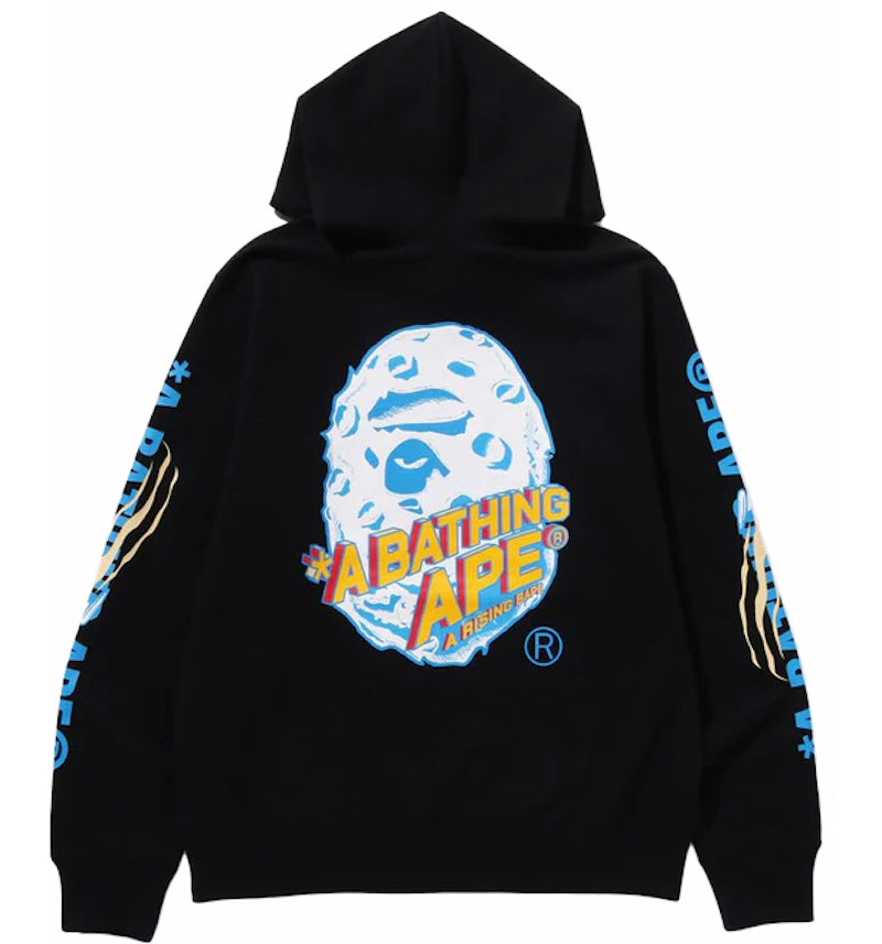BAPE Moon Ape Head Pullover Hoodie Black Men's - FW23 - US