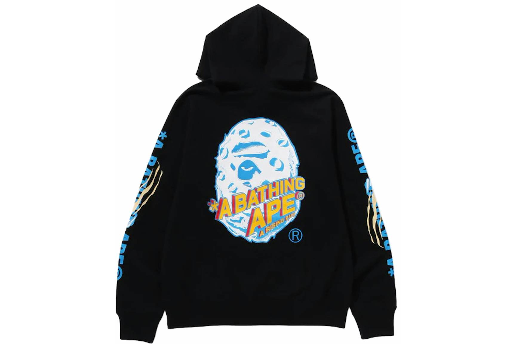 BAPE Moon Ape Head Pullover Hoodie Black Men's - FW23 - US