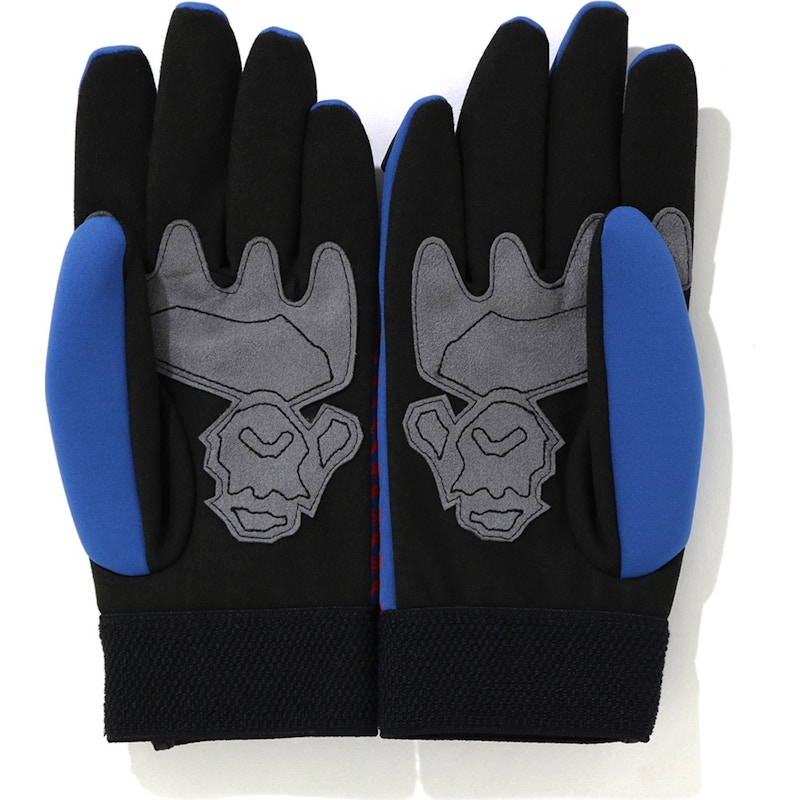 BAPE Motor Sport Gloves Blue Men's - FW19 - US