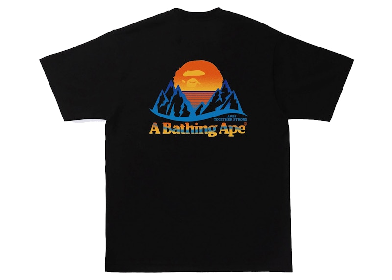 Supreme the north outlet face mountain tee black