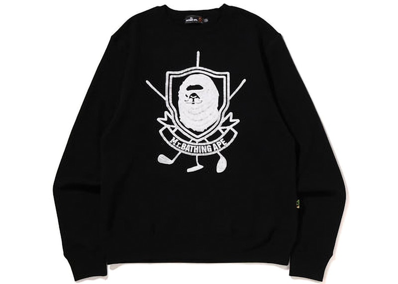 White bape clearance crewneck