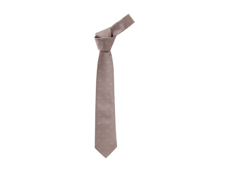 Pre-owned Bape Mr Bathing Ape Pattern Tie In Beige