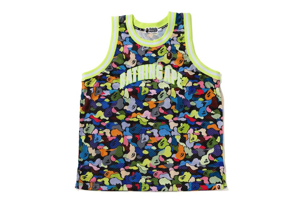 BAPE Multi Camo Basketball Tank Top Black Men's - SS20 - US