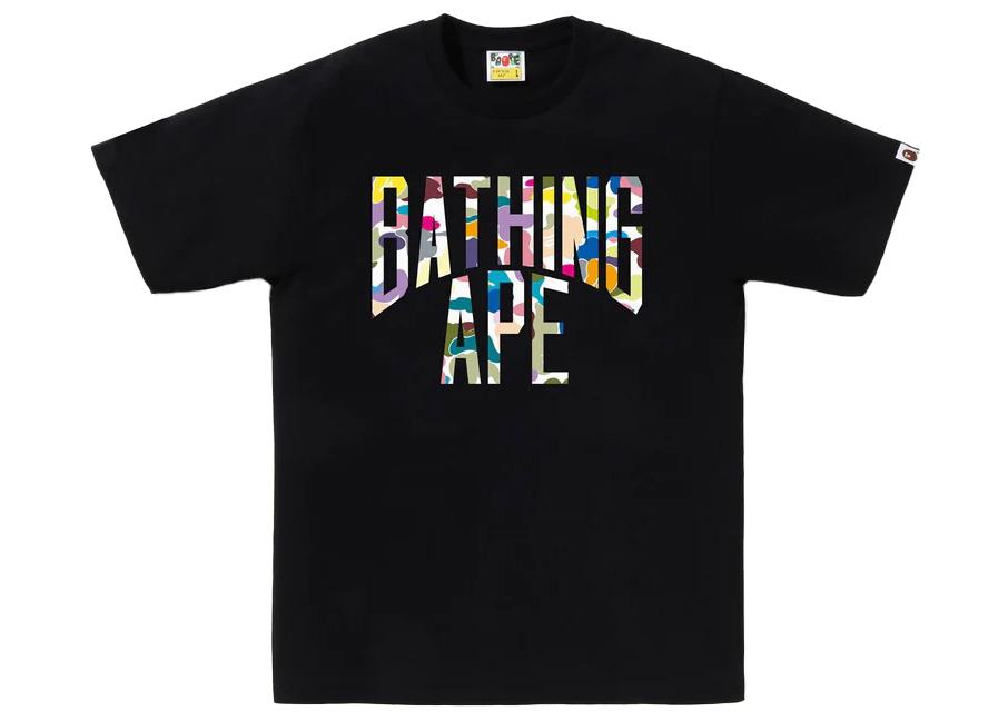 BAPE Multi Camo NYC Logo Tee Black/Multicolor Men's - SS23 - US