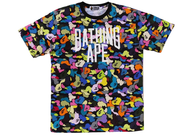 BAPE Multi Camo NYC Logo Tee Black/Multicolor Men's - SS23 - US