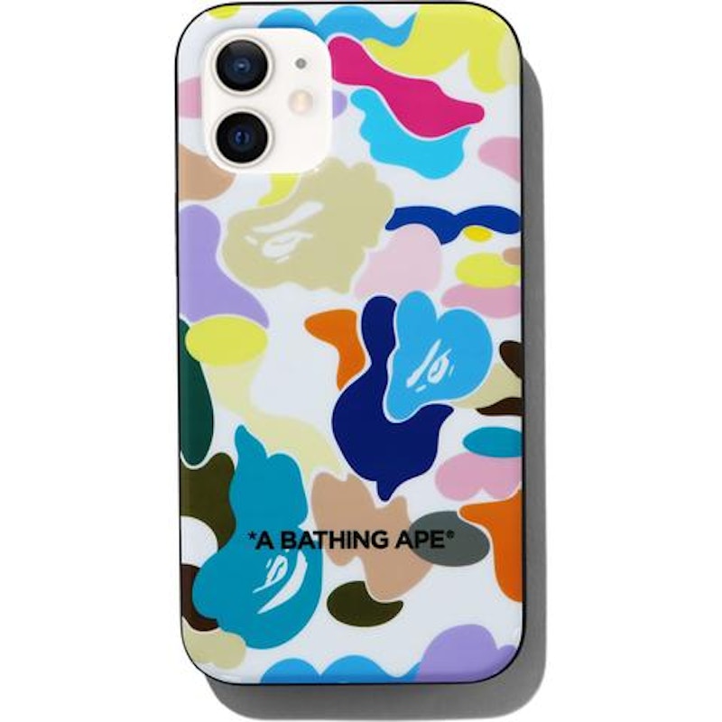 BAPE Multi Mimetico Custodia Mini per iPhone 12 Bianco