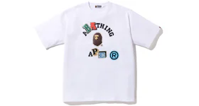 BAPE Multi Fonts Relaxed Fit Collage Heavy Weight Tee White