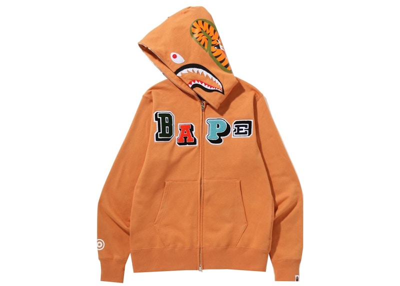 Orange on sale bape jacket