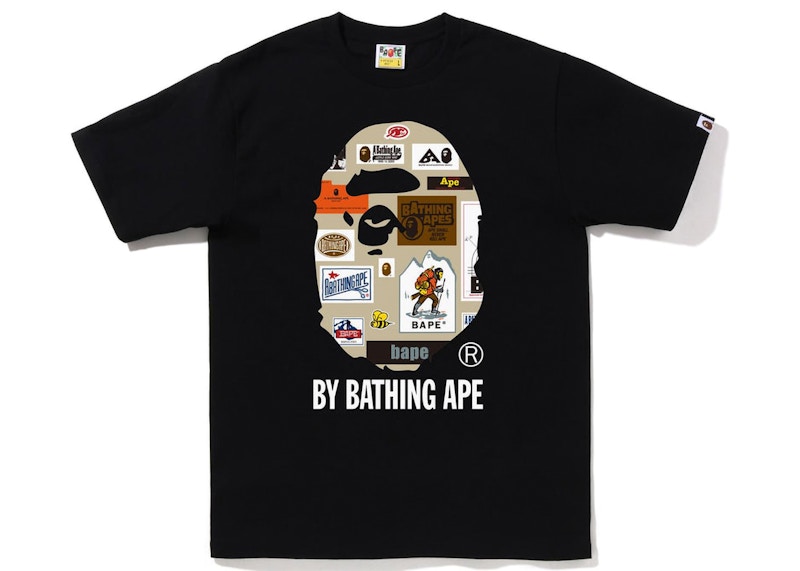 BAPE Multi Label By Bathing Ape Tee Black Men's - FW22 - US