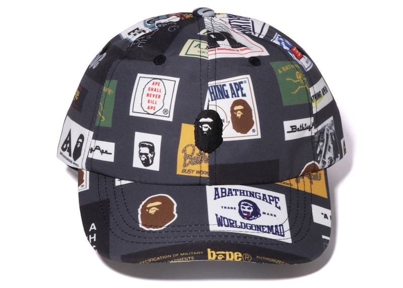 BAPE Multi Label Pannel Cap Multi