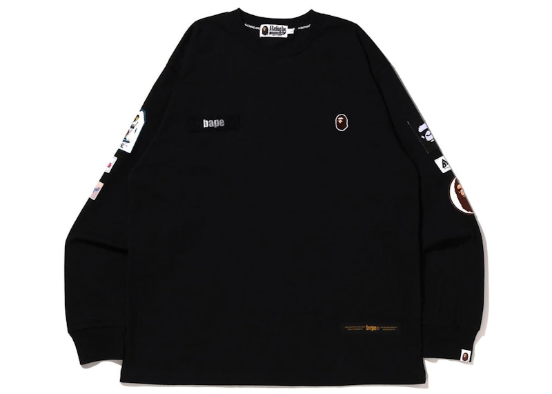 最大70％オフ！ L BAPE NBHD RELAXED FIT CREWNECK BLACK