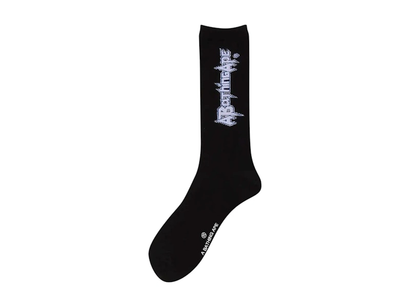 BAPE Lange Socken mit Multi Logo Schwarz