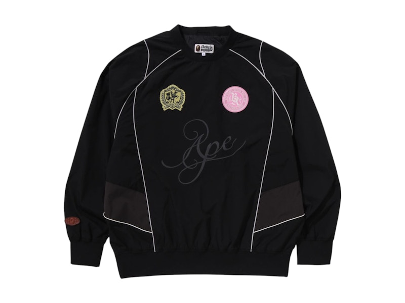 BAPE Multi Logo Relaxed Fit Pullover Black