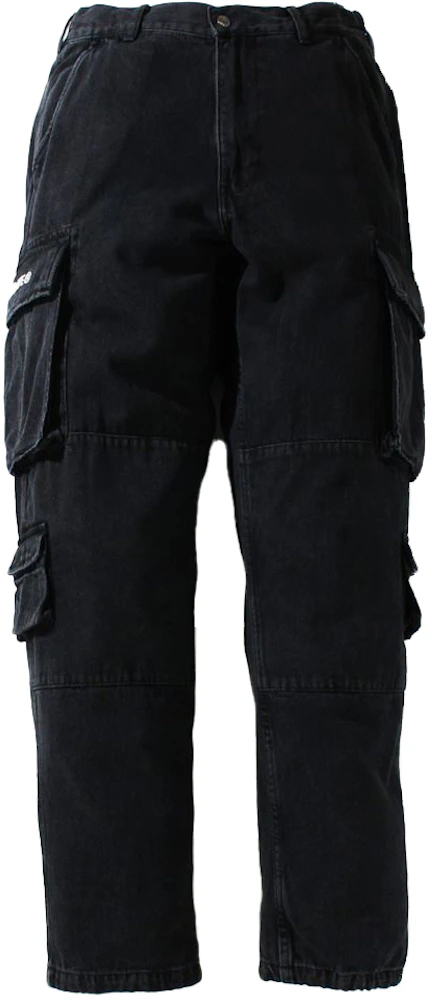 BAPE Multi Pocket Loose Fit Cargo Denim Pants Black Men's - SS21 - US