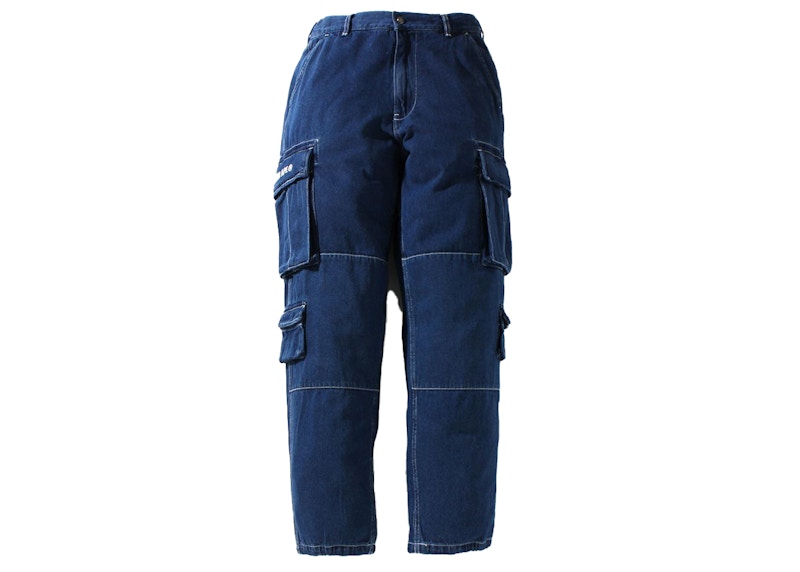 BAPE Multi Pocket Loose Fit Cargo Denim Pants Indigo - SS21 Men's - GB